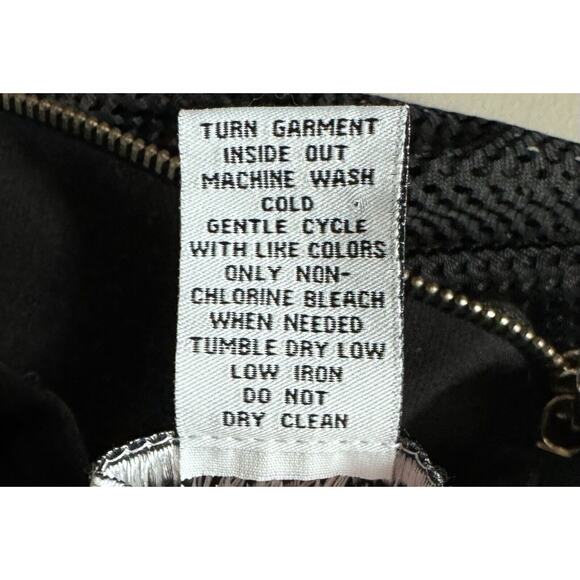 Carmen Marc Valvo Black Studded Midi Dress Sz L Cocktail Party Glam Evening Chic - Picture 9 of 9